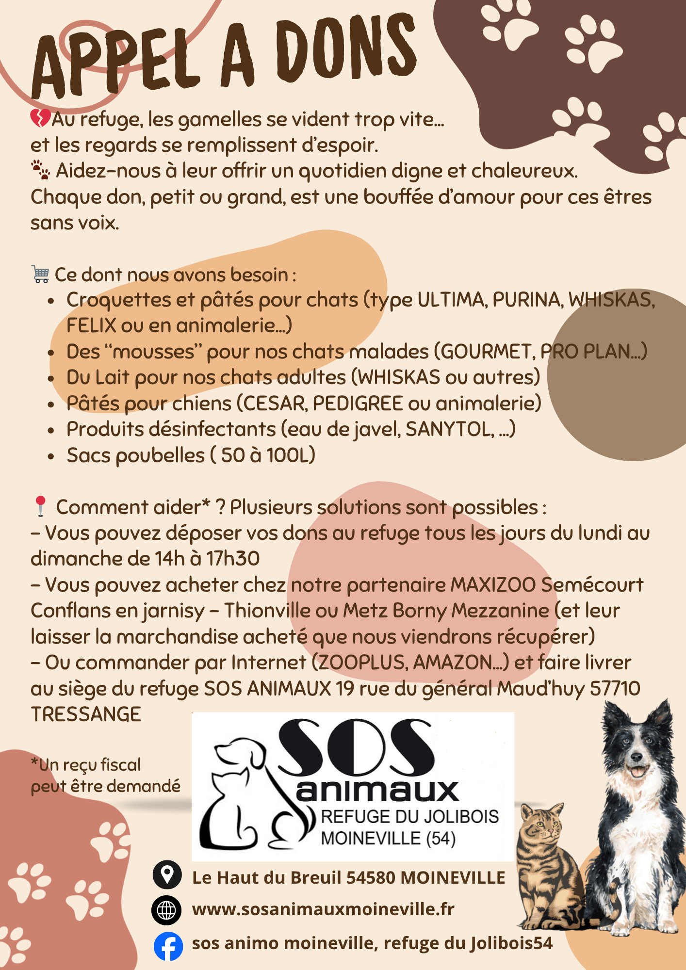 Lire la suite à propos de l’article APPEL A DONS