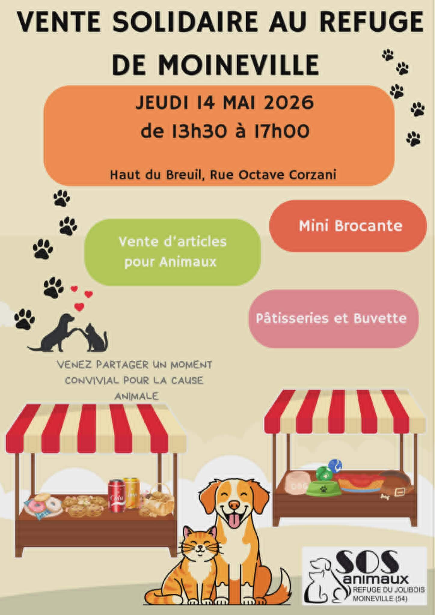 Lire la suite à propos de l’article 🐾 VENTE SOLIDAIRE AU REFUGE DU JOLIBOIS 🐾