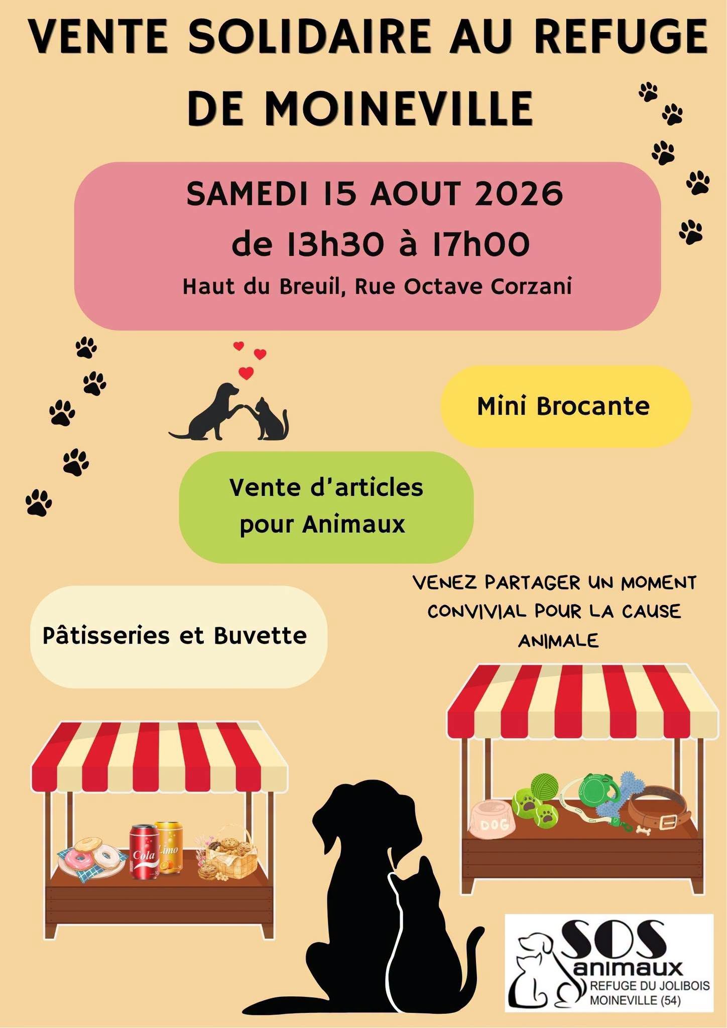 Lire la suite à propos de l’article 🐾❤️ NOUVELLE ÉDITION DE NOTRE VENTE SOLIDAIRE ! ❤️🐾